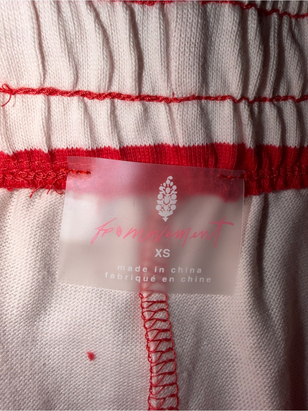 FP Movement by Free People Red and White Striped Athletic Shorts Set - Picture 4 of 7